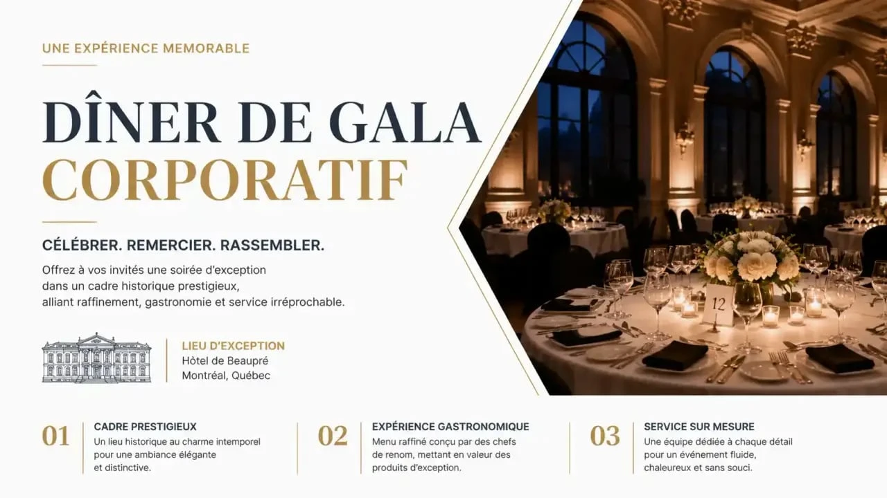 Organisation d'une soirée d'entreprise de type gala pour marquer les esprits