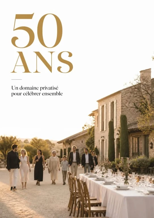 Lieu insolite pour fêter ses 50 ans dans un domaine privatisé avec repas et hébergement sur place