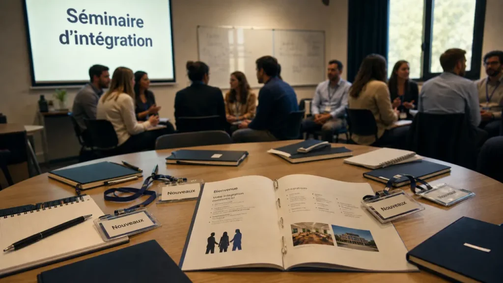 Séminaire d'intégration en entreprise : accueil des nouveaux collaborateurs