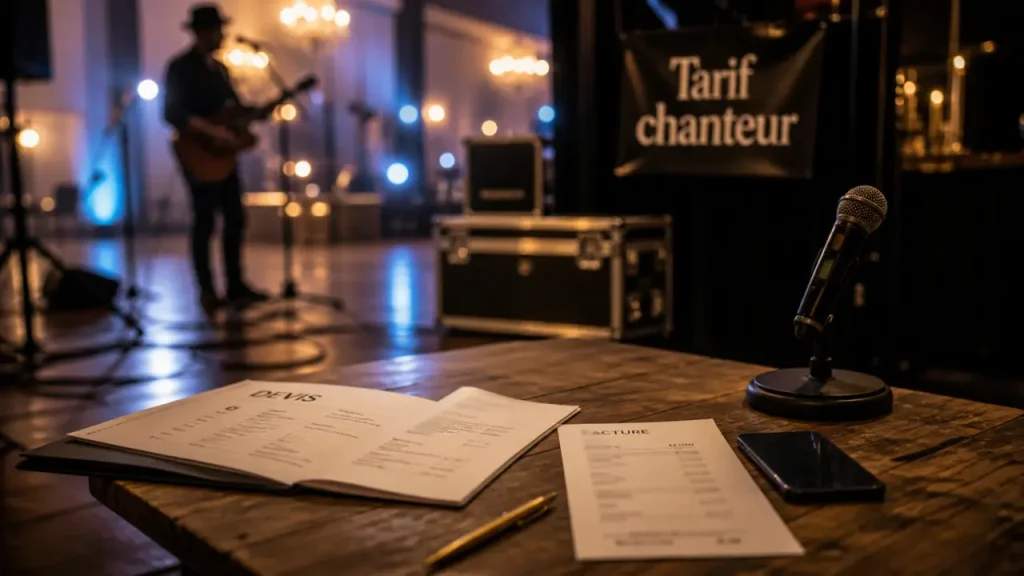 Tarif prestation chanteur connu : cachet, durée, frais