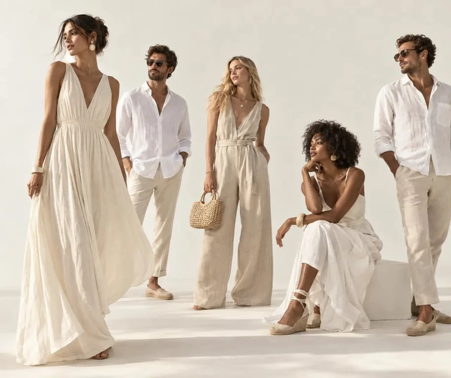 Tenues et dress code pour une fête blanche estivale