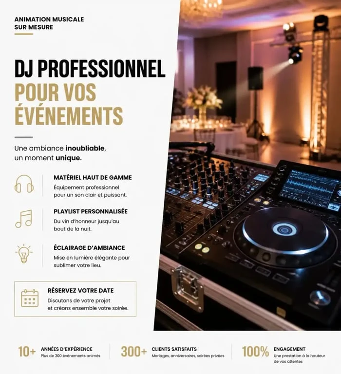 Prestation de DJ professionnel pour une soirée privée dans le Var