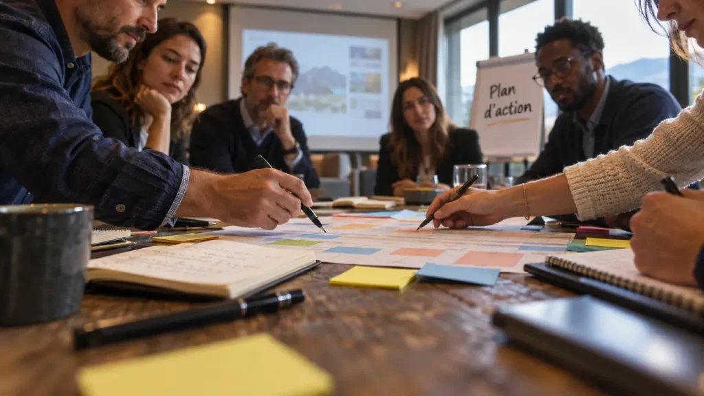 Séminaire de motivation : plan d’action et suivi d’équipe en réunion